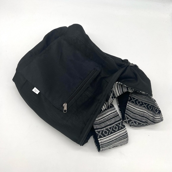 Mushroom and Celestial Print Large Hippie Crossbody Sling Bag - Picture 4 of 12